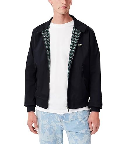 Lacoste Men's Long Sleeve Aop L Full Zip Hoodless Blouson Jacket W